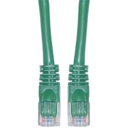 AISH Cat6a Green Ethernet Patch Cable  Snagless Molded Boot  500 MHz  7 foot AI205339